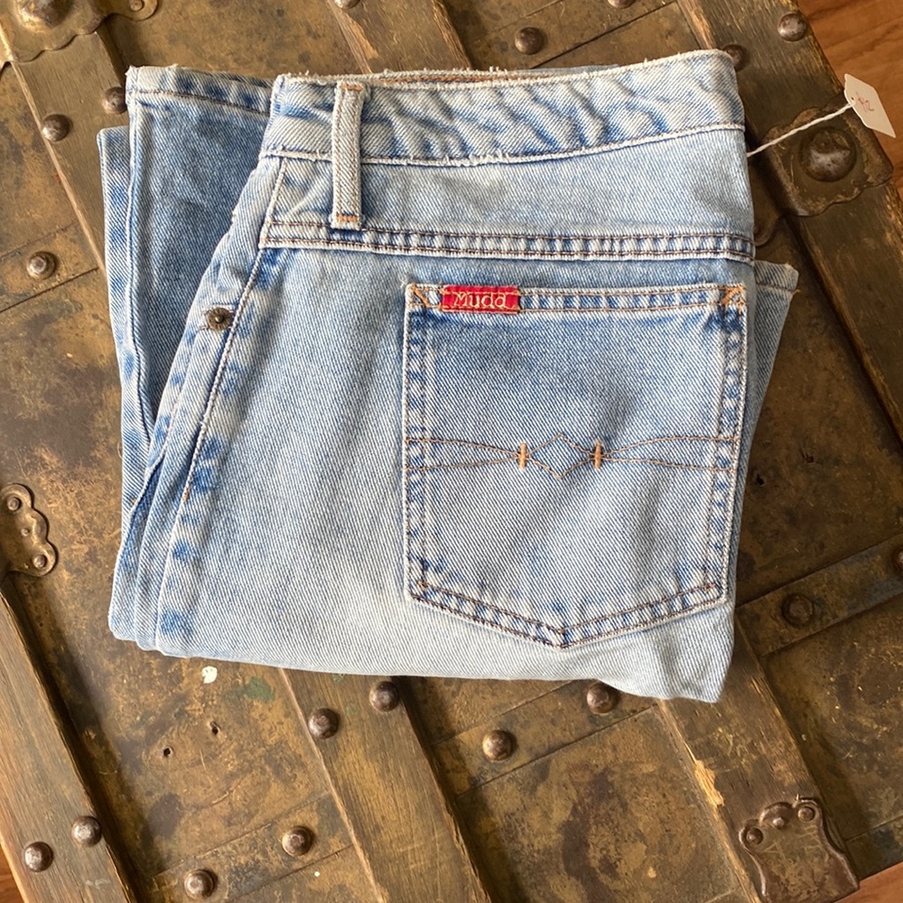 Vintage Mudd super low rise super flair light wash jeans